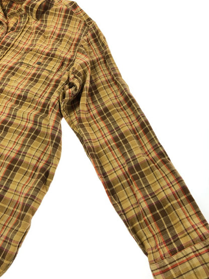 【中古品】【メンズ】 RALPH LAUREN ラルフローレン SPORT CARRINGTON スポーツ キャリンントン 90's LS FLANNEL WORK SHIRT 90年代 フランネルシャツ シャツ 146-260611-rt-15-tagh サイズ：XXL カラー：ブラウン 万代Net店