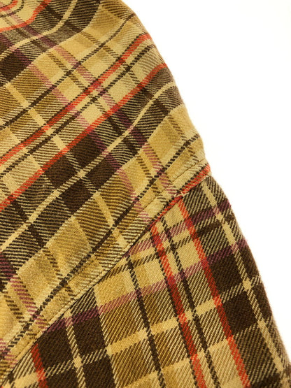 【中古品】【メンズ】 RALPH LAUREN ラルフローレン SPORT CARRINGTON スポーツ キャリンントン 90's LS FLANNEL WORK SHIRT 90年代 フランネルシャツ シャツ 146-260611-rt-15-tagh サイズ：XXL カラー：ブラウン 万代Net店