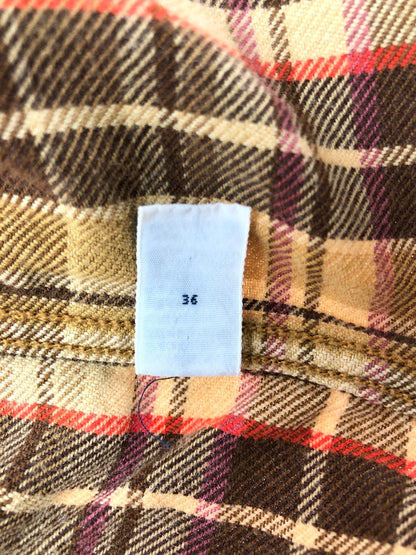 【中古品】【メンズ】 RALPH LAUREN ラルフローレン SPORT CARRINGTON スポーツ キャリンントン 90's LS FLANNEL WORK SHIRT 90年代 フランネルシャツ シャツ 146-260611-rt-15-tagh サイズ：XXL カラー：ブラウン 万代Net店