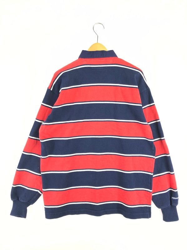 【中古品】【メンズ】 BARBARIAN バーバリアン LS RUGGER SHIRT カナダ製 ロングスリーブ レギュラー シャツ トップス 144-260611-rt-16-tagh サイズ：XL カラー：ネイビー/レッド 万代Net店