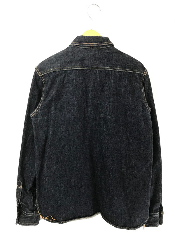 【中古品】【メンズ】 STUDIO D'ARTISAN ステュディオ ダルチザン DENIM WORK SHIRT D5335 デニム ワークシャツ 長袖シャツ 145-260707-na-03-tagh サイズ：L カラー：インディゴ 万代Net店