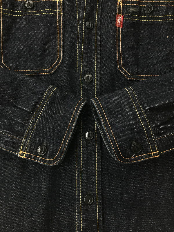 【中古品】【メンズ】 STUDIO D'ARTISAN ステュディオ ダルチザン DENIM WORK SHIRT D5335 デニム ワークシャツ 長袖シャツ 145-260707-na-03-tagh サイズ：L カラー：インディゴ 万代Net店