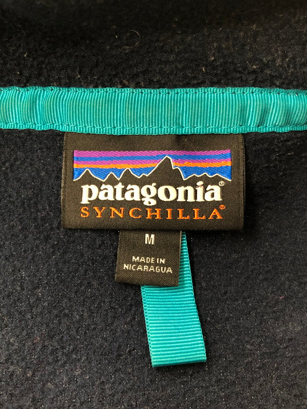 【中古品】【メンズ】 PATAGONIA パタゴニア HALF SNAP LIGHTWEIGHT SYNCHILLA SNAP-T 25580 16年製 ハーフ スナップ ライトウェイト シンチラ スナップ T 144-260705-rt-07-tag サイズ：M カラー：ネイビー/レッド 万代Net店