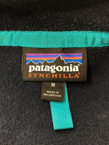 【中古品】【メンズ】 PATAGONIA パタゴニア HALF SNAP LIGHTWEIGHT SYNCHILLA SNAP-T 25580 16年製 ハーフ スナップ ライトウェイト シンチラ スナップ T 144-260705-rt-07-tag サイズ：M カラー：ネイビー/レッド 万代Net店