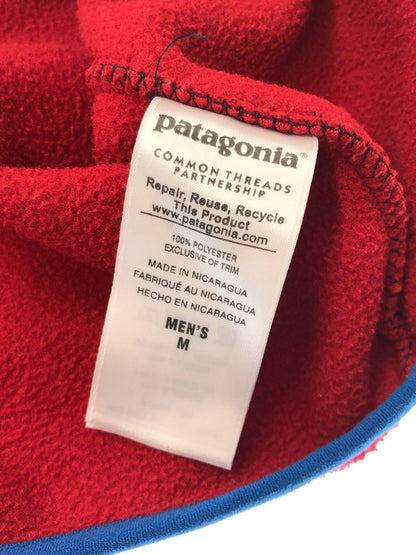 【中古品】【メンズ】 PATAGONIA パタゴニア HALF SNAP LIGHTWEIGHT SYNCHILLA SNAP-T 25580 16年製 ハーフ スナップ ライトウェイト シンチラ スナップ T 144-260705-rt-07-tag サイズ：M カラー：ネイビー/レッド 万代Net店