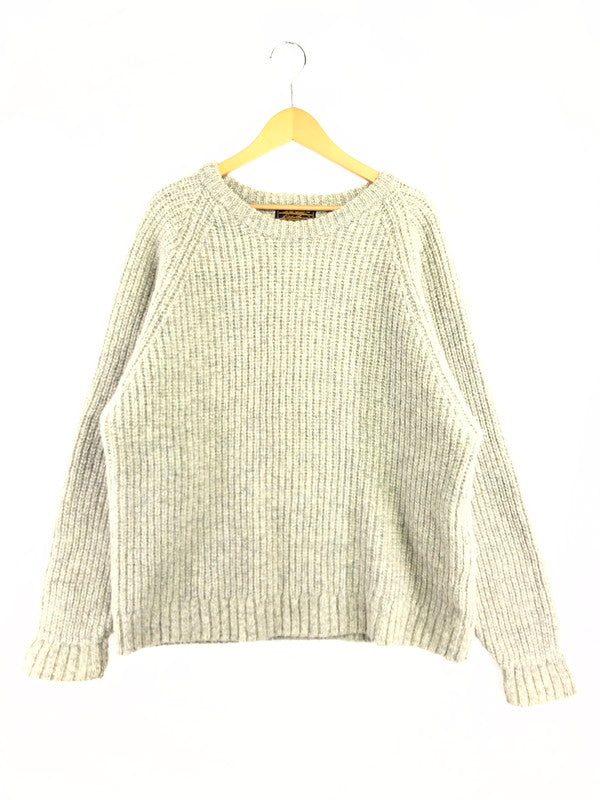 【中古品】【メンズ】 EDDIE BAUER エディー バウアー 80's WOOL KNIT SWEATER 80年代 ウール ニット セーター ヴィンテージ トップス 146-260611-rt-19-tagh サイズ：XL カラー：グレー 万代Net店