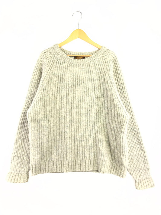 【中古品】【メンズ】 EDDIE BAUER エディー バウアー 80's WOOL KNIT SWEATER 80年代 ウール ニット セーター ヴィンテージ トップス 146-260611-rt-19-tagh サイズ：XL カラー：グレー 万代Net店