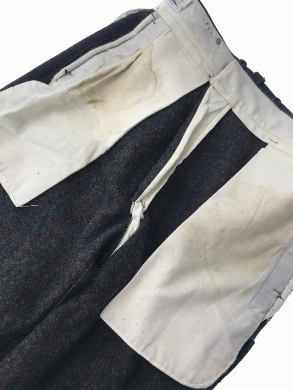【中古品】【メンズ】 WOOLRICH ウールリッチ WOOL STRIPE PANTS 1990 USA製 ウール ストライプ パンツ ボトムス 157-260607-rt-12-tagh サイズ：36 カラー：グレー 万代Net店