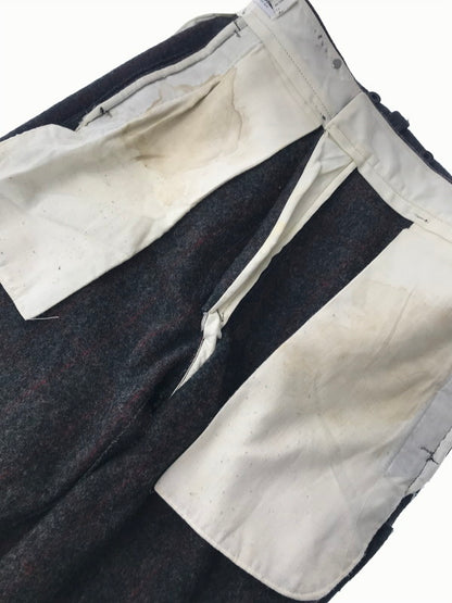 【中古品】【メンズ】 WOOLRICH ウールリッチ WOOL STRIPE PANTS 1990 USA製 ウール ストライプ パンツ ボトムス 157-260607-rt-12-tagh サイズ：36 カラー：グレー 万代Net店