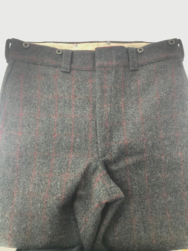 【中古品】【メンズ】 WOOLRICH ウールリッチ WOOL STRIPE PANTS 1990 USA製 ウール ストライプ パンツ ボトムス 157-260607-rt-12-tagh サイズ：36 カラー：グレー 万代Net店