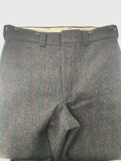 【中古品】【メンズ】 WOOLRICH ウールリッチ WOOL STRIPE PANTS 1990 USA製 ウール ストライプ パンツ ボトムス 157-260607-rt-12-tagh サイズ：36 カラー：グレー 万代Net店