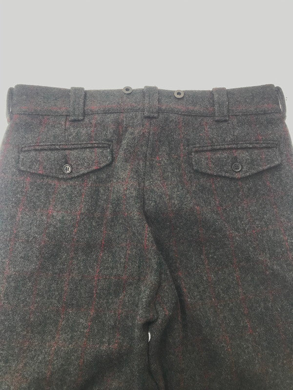 【中古品】【メンズ】 WOOLRICH ウールリッチ WOOL STRIPE PANTS 1990 USA製 ウール ストライプ パンツ ボトムス 157-260607-rt-12-tagh サイズ：36 カラー：グレー 万代Net店