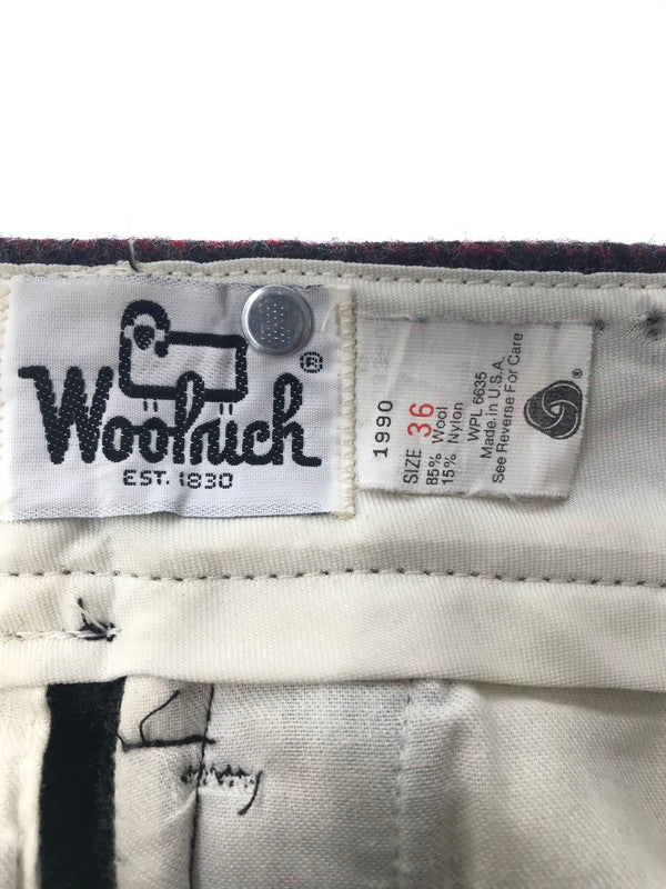 【中古品】【メンズ】 WOOLRICH ウールリッチ WOOL STRIPE PANTS 1990 USA製 ウール ストライプ パンツ ボトムス 157-260607-rt-12-tagh サイズ：36 カラー：グレー 万代Net店