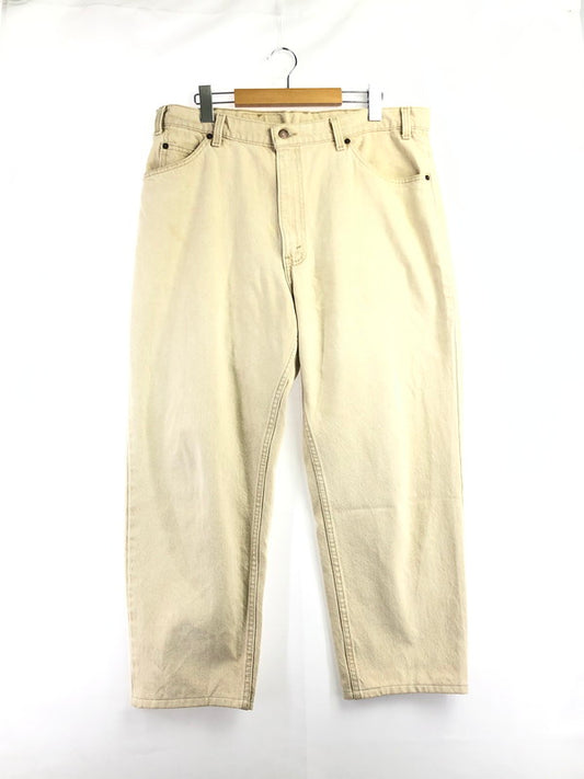 【中古品】【メンズ】 LEVI'S リーバイス 90's 550 COLOR DENIM PANTS 40550-4123 USA製 94年製 オレンジタブ 先染め デニムパンツ ボトムス 157-260624-rt-17-tagh サイズ：W38 カラー：ベージュ 万代Net店