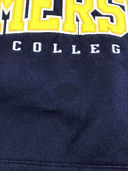 【中古品】【メンズ】 CHAMPION チャンピオン 00's EMERSON COLLEGE HOODIE PURPLE フロント ロゴ フーディー パーカー トップス 146-260917-rt-31-tagh サイズ：XL カラー：パープル 万代Net店