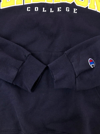 【中古品】【メンズ】 CHAMPION チャンピオン 00's EMERSON COLLEGE HOODIE PURPLE フロント ロゴ フーディー パーカー トップス 146-260917-rt-31-tagh サイズ：XL カラー：パープル 万代Net店