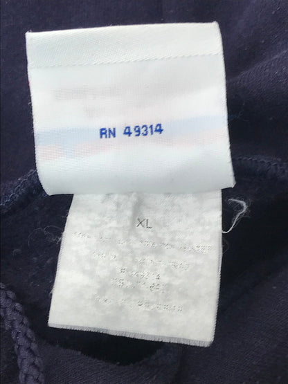 【中古品】【メンズ】 CHAMPION チャンピオン 00's EMERSON COLLEGE HOODIE PURPLE フロント ロゴ フーディー パーカー トップス 146-260917-rt-31-tagh サイズ：XL カラー：パープル 万代Net店