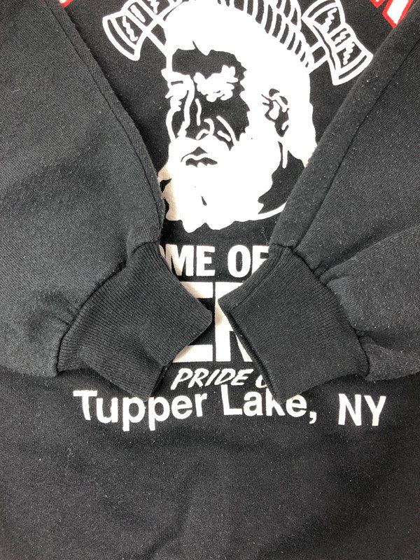 【中古品】【メンズ】 JERZEES ジャージーズ 90's TUPPER LAKE SWEATSHIRT 90年代 タッパー レイク スウェット シャツ トレーナー USA製 トップス 146-260611-rt-27-tagh サイズ：L カラー：ブラック 万代Net店
