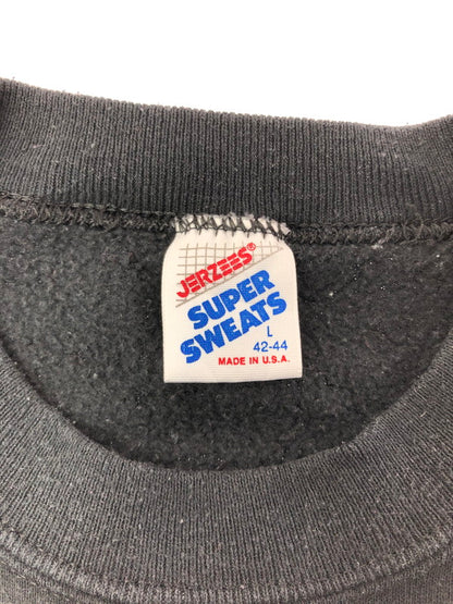 【中古品】【メンズ】 JERZEES ジャージーズ 90's TUPPER LAKE SWEATSHIRT 90年代 タッパー レイク スウェット シャツ トレーナー USA製 トップス 146-260611-rt-27-tagh サイズ：L カラー：ブラック 万代Net店