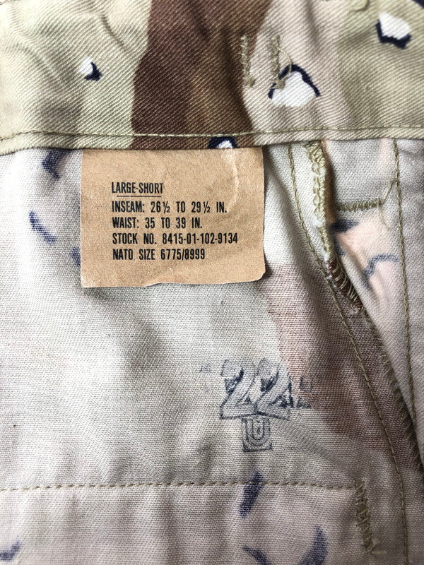 【中古品】【メンズ】 US ARMY アメリカ軍 80's CARGO PANTS 8415-01-102-9134 86年製 カーゴパンツ ボトムス 157-260621-rt-19-tagh サイズ：L カラー：ベージュ 万代Net店