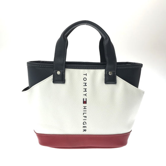 【中古品】【メンズ】 TOMMY HILFIGER トミーヒルフィガー THMG3FBD ROUND BAG ラウンド バッグ 鞄 カバン 188-260707-ty-08-tagh カラー：ホワイト 万代Net店