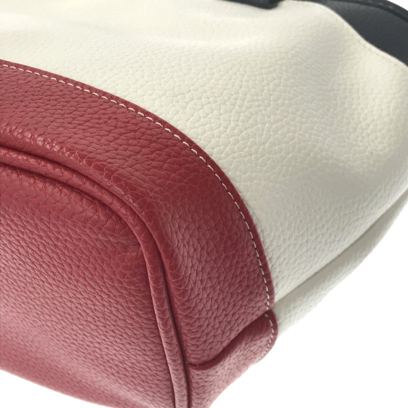 【中古品】【メンズ】 TOMMY HILFIGER トミーヒルフィガー THMG3FBD ROUND BAG ラウンド バッグ 鞄 カバン 188-260707-ty-08-tagh カラー：ホワイト 万代Net店