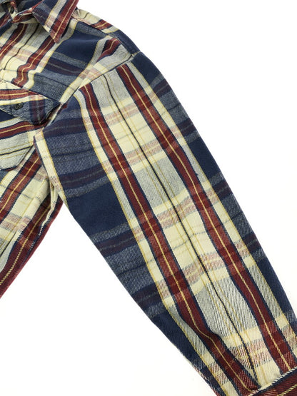 【中古品】【メンズ】 FIVE BROTHER ファイブ ブラザーズ 70～80's LS FLANNEL SHIRT 70～80年代 ロングスリーブ フランネル シャツ USA製 トップス 146-260611-rt-14-tagh サイズ：L カラー：ネイビー 万代Net店