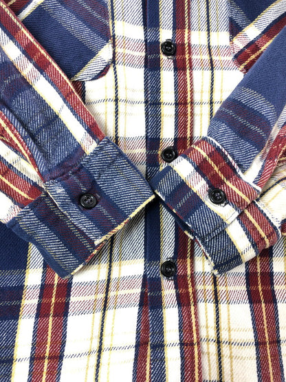【中古品】【メンズ】 FIVE BROTHER ファイブ ブラザーズ 70～80's LS FLANNEL SHIRT 70～80年代 ロングスリーブ フランネル シャツ USA製 トップス 146-260611-rt-14-tagh サイズ：L カラー：ネイビー 万代Net店