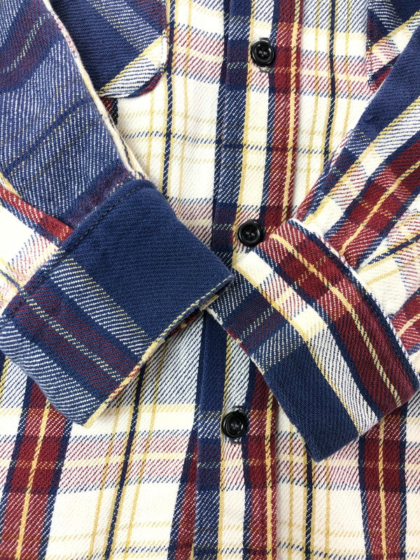 【中古品】【メンズ】 FIVE BROTHER ファイブ ブラザーズ 70～80's LS FLANNEL SHIRT 70～80年代 ロングスリーブ フランネル シャツ USA製 トップス 146-260611-rt-14-tagh サイズ：L カラー：ネイビー 万代Net店