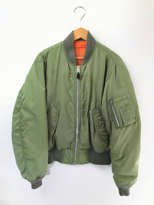 【中古品】【メンズ】 WESTOP INDUSTRIES ウェストトップ インダストリーズ 90's TYPE MA-1 FLIGHT JACKET MA-1 フライト ジャケット ミリタリージャケット アウター 146-260704-rt-02-tag サイズ：L カラー：カーキ 万代Net店