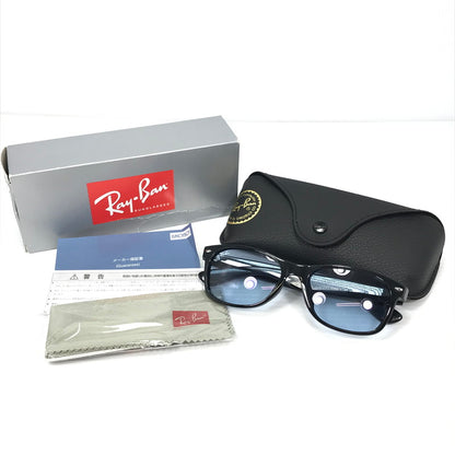 【中古品】【メンズ】 RAY-BAN レイバン NEW WAYFARER CLASSIC RB2132-F ニューウェイファーラー クラシック サングラス アイウェア アクセサリー 203-260608-na-01-tagh サイズ：55ロ18 140 カラー：ブラック/ブルー 万代Net店