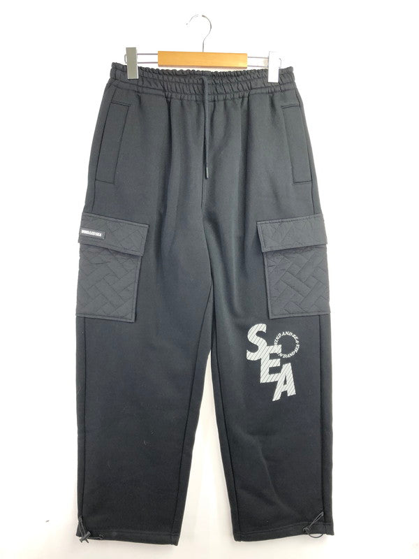 【中古美品】【メンズ】 WIND AND SEA ウィンダンシー 23SS QUILTING SWEAT CARGO PANTS WDS-O-GEN-23-Q2-PT-03 キルティング スウェット パンツ ボトムス 153-260624-rt-24-tagh サイズ：M カラー：ブラック 万代Net店