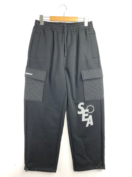 【中古美品】【メンズ】 WIND AND SEA ウィンダンシー 23SS QUILTING SWEAT CARGO PANTS WDS-O-GEN-23-Q2-PT-03 キルティング スウェット パンツ ボトムス 153-260624-rt-24-tagh サイズ：M カラー：ブラック 万代Net店