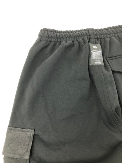 【中古美品】【メンズ】 WIND AND SEA ウィンダンシー 23SS QUILTING SWEAT CARGO PANTS WDS-O-GEN-23-Q2-PT-03 キルティング スウェット パンツ ボトムス 153-260624-rt-24-tagh サイズ：M カラー：ブラック 万代Net店