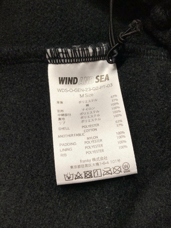 【中古美品】【メンズ】 WIND AND SEA ウィンダンシー 23SS QUILTING SWEAT CARGO PANTS WDS-O-GEN-23-Q2-PT-03 キルティング スウェット パンツ ボトムス 153-260624-rt-24-tagh サイズ：M カラー：ブラック 万代Net店