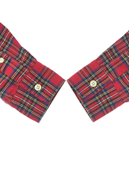 【中古美品】【メンズ】 STANDARD CALIFORNIA スタンダード カルフォルニア SD TARTAN CHECK B.D SHIRT タータン チェック ボタンダウン シャツ トップス 145-260619-rt-21-tagh サイズ：M カラー：レッド 万代Net店