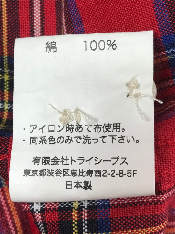 【中古美品】【メンズ】 STANDARD CALIFORNIA スタンダード カルフォルニア SD TARTAN CHECK B.D SHIRT タータン チェック ボタンダウン シャツ トップス 145-260619-rt-21-tagh サイズ：M カラー：レッド 万代Net店