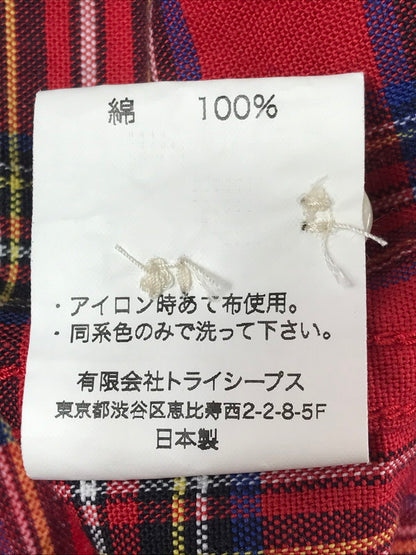 【中古美品】【メンズ】 STANDARD CALIFORNIA スタンダード カルフォルニア SD TARTAN CHECK B.D SHIRT タータン チェック ボタンダウン シャツ トップス 145-260619-rt-21-tagh サイズ：M カラー：レッド 万代Net店
