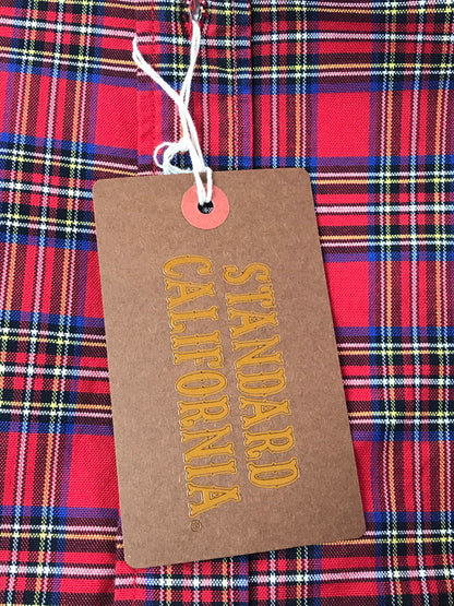 【中古美品】【メンズ】 STANDARD CALIFORNIA スタンダード カルフォルニア SD TARTAN CHECK B.D SHIRT タータン チェック ボタンダウン シャツ トップス 145-260619-rt-21-tagh サイズ：M カラー：レッド 万代Net店