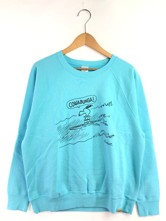 【中古美品】【メンズ】 STANDARD CALIFORNIA スタンダード カルフォルニア × SNOOPY COWABUNGA! スヌーピー・カウアバンガ CREW SWEAT クルー スウェット トレーナー トップス 145-260619-rt-23-tagh サイズ：M カラー：ブルー 万代Net店