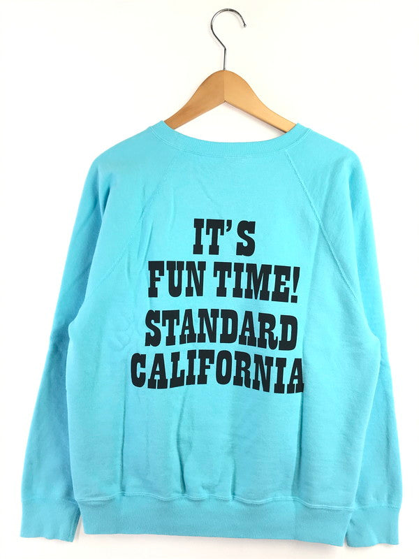 【中古美品】【メンズ】 STANDARD CALIFORNIA スタンダード カルフォルニア × SNOOPY COWABUNGA! スヌーピー・カウアバンガ CREW SWEAT クルー スウェット トレーナー トップス 145-260619-rt-23-tagh サイズ：M カラー：ブルー 万代Net店