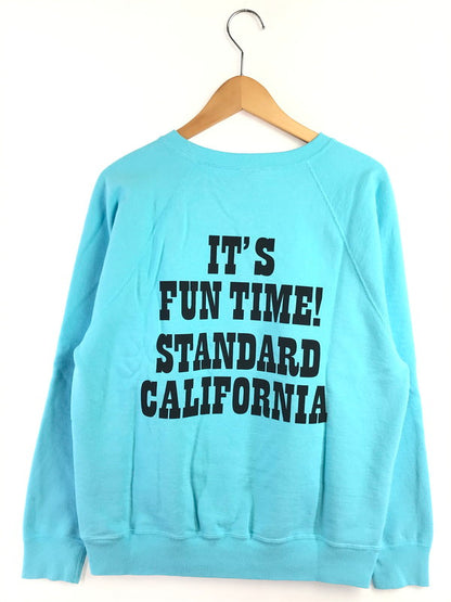 【中古美品】【メンズ】 STANDARD CALIFORNIA スタンダード カルフォルニア × SNOOPY COWABUNGA! スヌーピー・カウアバンガ CREW SWEAT クルー スウェット トレーナー トップス 145-260619-rt-23-tagh サイズ：M カラー：ブルー 万代Net店
