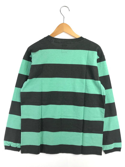 【中古品】【メンズ】 STANDARD CALIFORNIA スタンダード カルフォルニア PRINT BORDER LS プリント ボーダー ロング スリーブ Tシャツ トップス 145-260619-rt-22-tagh サイズ：M カラー：グリーン 万代Net店
