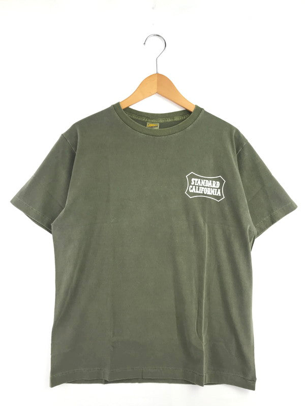 【中古品】【メンズ】 STANDARD CALIFORNIA スタンダード カルフォルニア SHIELD LOGO T-SHIRTS SD LTD シールド ロゴ Tシャツ トップス 145-260619-rt-15-tagh サイズ：M カラー：カーキ 万代Net店
