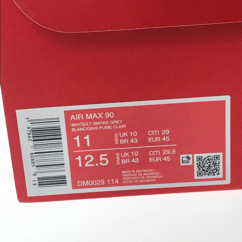 【現状渡し品】【メンズ】 NIKE ナイキ AIR MAX 90 DM0029-114 エアマックス 90 スニーカー 靴 160-260612-na-19-tagh サイズ：29cm US 11 カラー：WHITE/DUSTY AMETHYST/PHOTON DUST/LIGHT SMOKE GREY 万代Net店