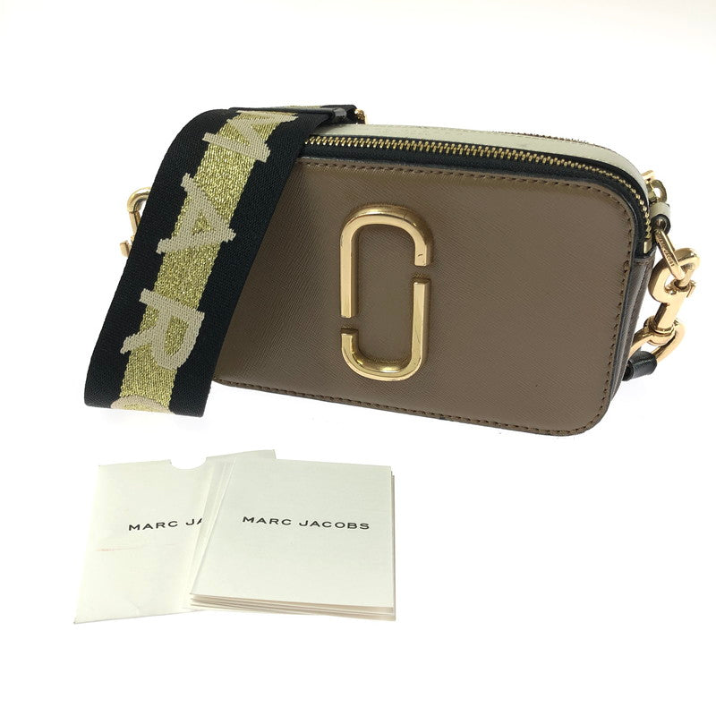 【中古品】【レディース】 MARC JACOBS マークジェイコブス THE SNAPSHOT M0014146 ザ スナップショット ショルダーバッグ "CEMENT MULCH" カバン 180-260616-na-07-tagh カラー：ブラウン系 万代Net店