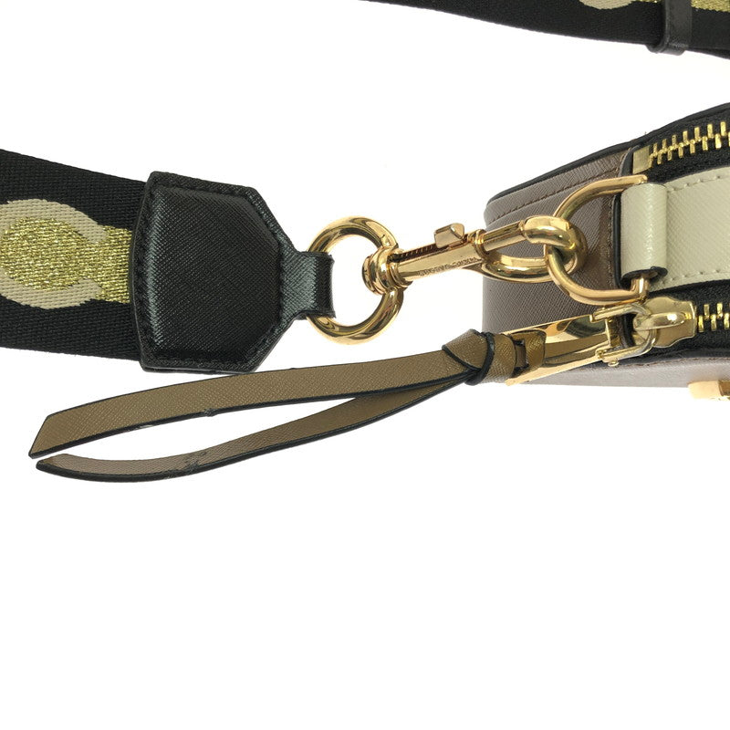 【中古品】【レディース】 MARC JACOBS マークジェイコブス THE SNAPSHOT M0014146 ザ スナップショット ショルダーバッグ "CEMENT MULCH" カバン 180-260616-na-07-tagh カラー：ブラウン系 万代Net店