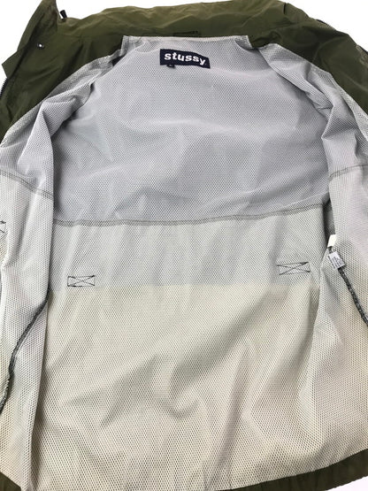 【現状渡し品】【メンズ】 OLD STUSSY オールド ステューシー 90S STOWABLE HOODED 2-TONE NYLON JACKET ツートン カラー ナイロン ジャケット ライトアウター 142-260619-rt-28-tagh サイズ：L カラー：ブラック/オリーブ 万代Net店