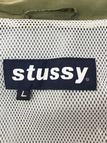 【現状渡し品】【メンズ】 OLD STUSSY オールド ステューシー 90S STOWABLE HOODED 2-TONE NYLON JACKET ツートン カラー ナイロン ジャケット ライトアウター 142-260619-rt-28-tagh サイズ：L カラー：ブラック/オリーブ 万代Net店