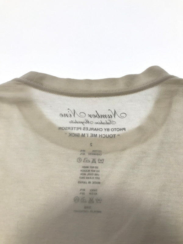 【中古品】【メンズ】 NUMBER(N)INE ナンバーナイン 本人期 TOUCH ME I'M SICK KURT COBAIN T-SHIRT カート コバーン フォト Tシャツ 半袖Tシャツ 140-260630-na-07-tagh サイズ：2 カラー：ホワイト 万代Net店